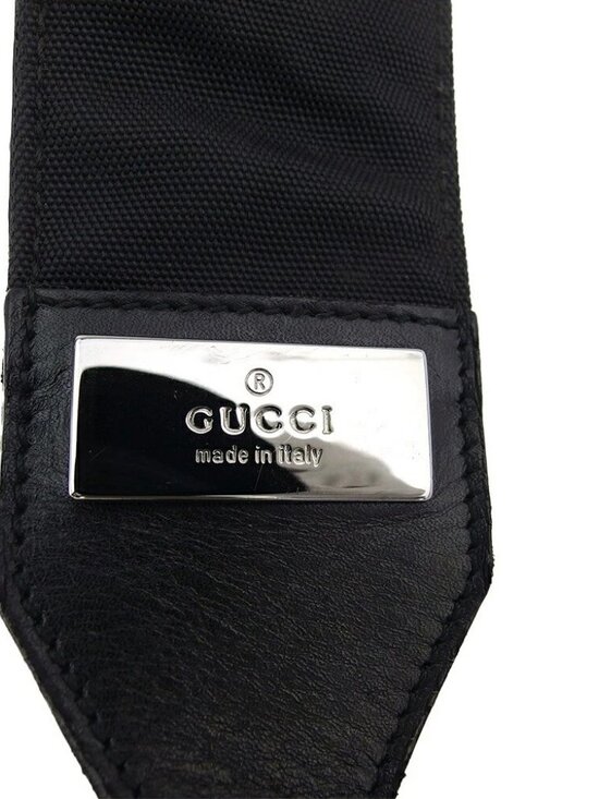 GUCCI Shoulder Bag Black Silver Women Authentic secondhand - Picture 4 of 7